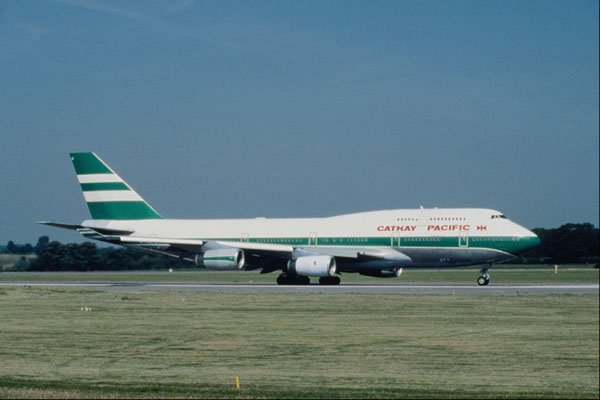 576024 Cathay Pacific B747 467, Manchester, U.K. A4 Photo Print