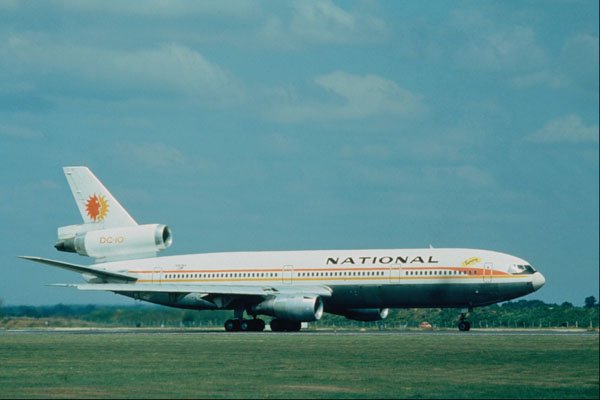 576040 National DC10 30, London Heathrow, U.K. A4 Photo Print