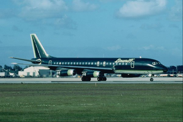 576042 Braniff DC8 62, Miami, U.S.A. A4 Photo Print