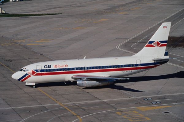 576045 GB Leisure B737 204, Manchester, U.K. A4 Photo Print