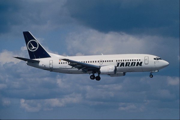576046 Tarom B737 38J, Manchester, U.K. A4 Photo Print