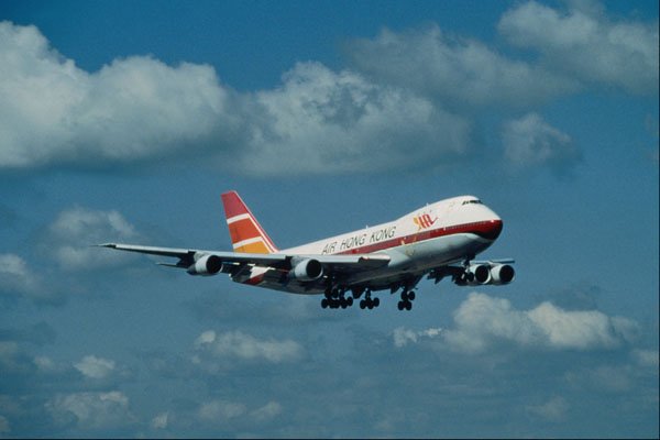 576047 Air Hong Kong B747 132, Manchester, U.K. A4 Photo Print