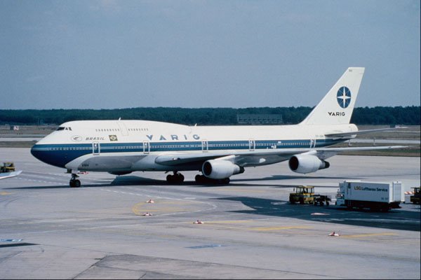 576057 Varig B747 341SCD, Frankfurt, West Germany A4 Photo Print