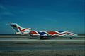 576068 Braniff B727 291, Dallas Fort Worth, U.S.A. A4 Photo Print