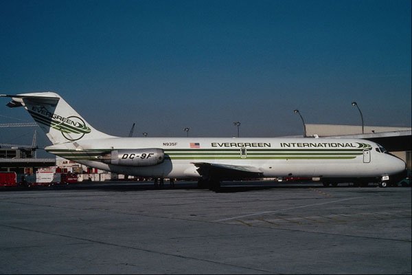 576071 Evergreen International DC9 32F, Los Angeles, U.S.A. A4 Photo Print