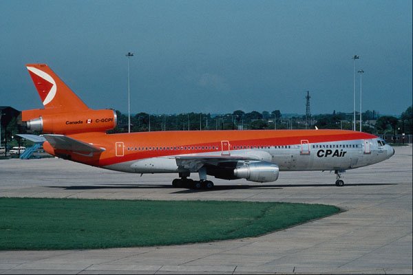 576072 CP Air DC10 30, Manchester, U.K. A4 Photo Print