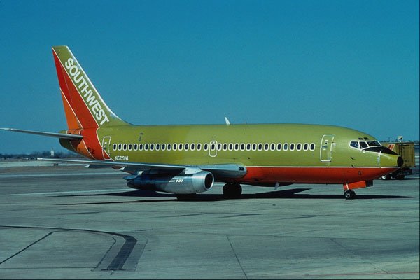 576078 Southwest B737 2H4, Dallas Love Field, U.S.A. A4 Photo Print