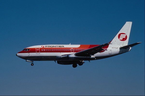 576084 Frontier B737 291, Denver, U.S.A. A4 Photo Print