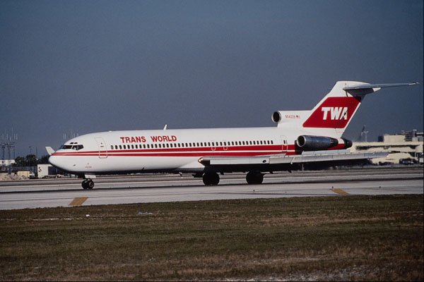 576092 TWA B727 231, Miami, U.S.A. A4 Photo Print