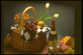 577006 Picnic Basket With Wine, Cheese, Bread And Wine Glasses A4 Photo Print