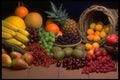 577009 Mixed Fruits A4 Photo Print