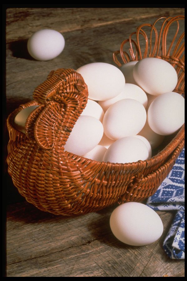 577018 Eggs In A Basket A4 Photo Print