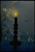 577038 Candlestick And Frost A4 Photo Print