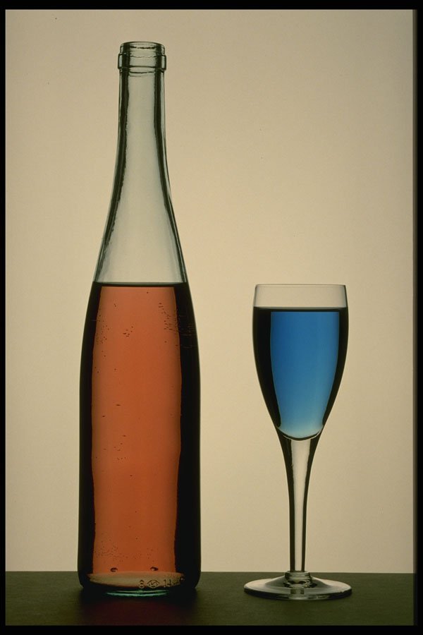577045 Bottle And Glass A4 Photo Print