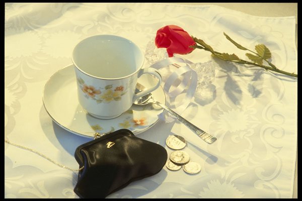 577056 Morning Coffee And Rose A4 Photo Print