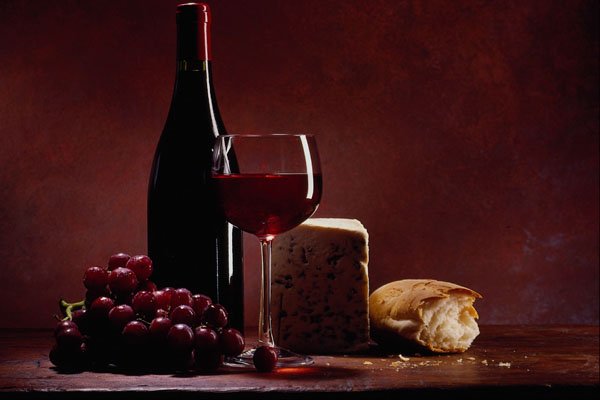 577072 Wine And Cheese A4 Photo Print