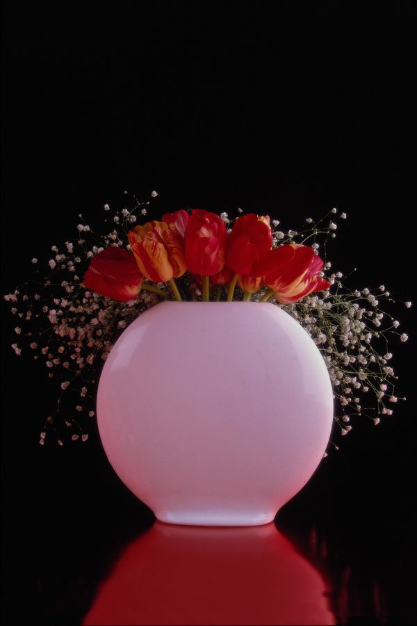 577096 Tulips In Vase A4 Photo Print