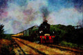 578002 British _Flying Scotsman_ On Tour Near Parsons, KS A4 Limited Edition Watercolour Print