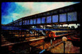 578032 Network Southeast Train At Guilford, U.K. A4 Limited Edition Watercolour Print