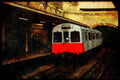 578041 _District_ Line Tube Train Westbound A4 Limited Edition Watercolour Print