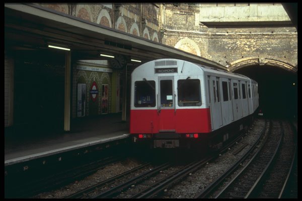 578041 District Line Tube Train Westbound A4 Photo Print