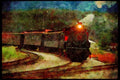 578043 White Pass And Yukon Railway At Skagway, Alaska A4 Limited Edition Watercolour Print