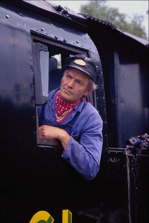 578068 Steam Train Driver A4 Photo Print