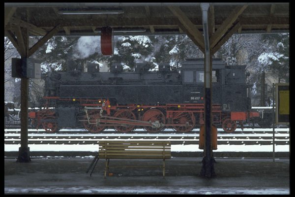 578071 DB 86457 Waits In Neu Kirchen Station A4 Photo Print