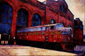 578085 Pennsylvania RR, EMD E 8 Restored At Reading, PA 1988 A4 Limited Edition Watercolour Print