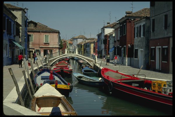 579001 Morano Canal With Bridge, Venice, Italy A4 Photo Print