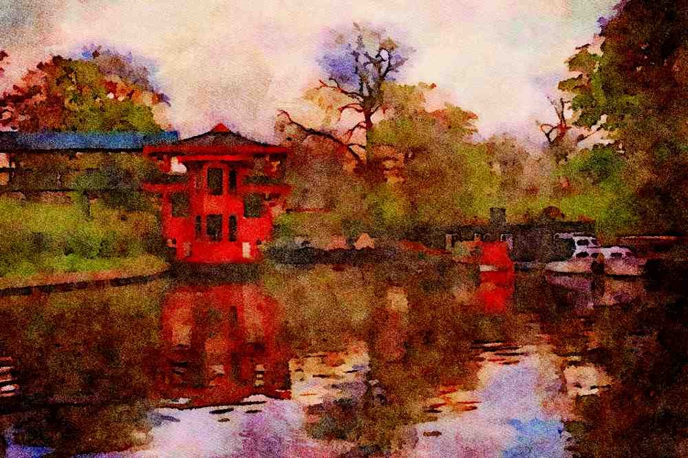 579005 Primrose Canal, London, England A4 Limited Edition Watercolour Print