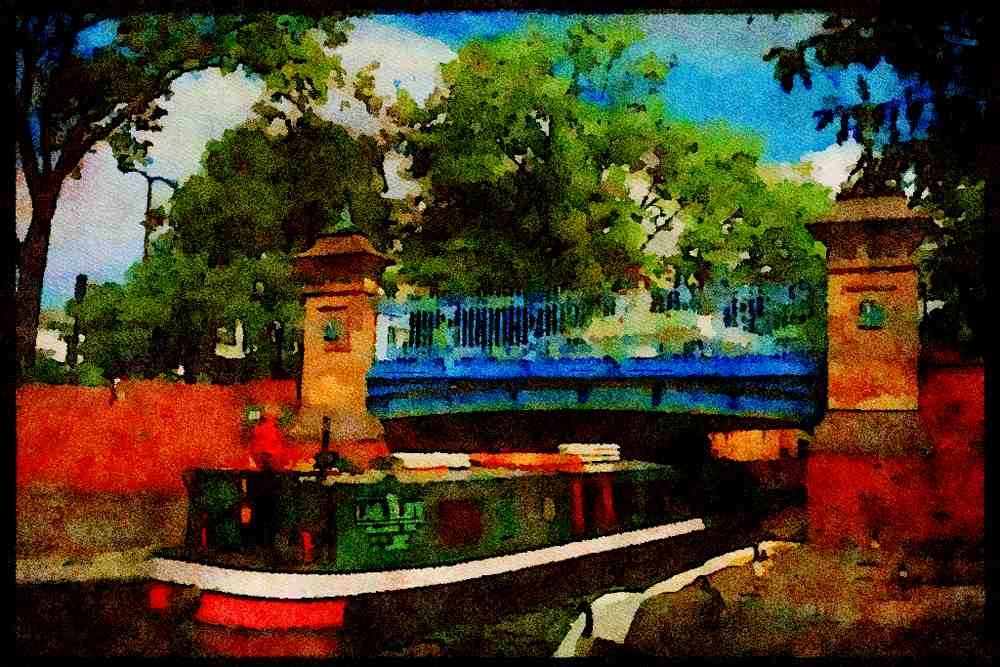 579022 Little Venice, London, England A4 Limited Edition Watercolour Print