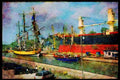 579030 In The Twin Locks, Welland Canal A4 Limited Edition Watercolour Print