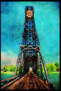 579031 Railway Lift Bridge, Welland Canal A4 Limited Edition Watercolour Print