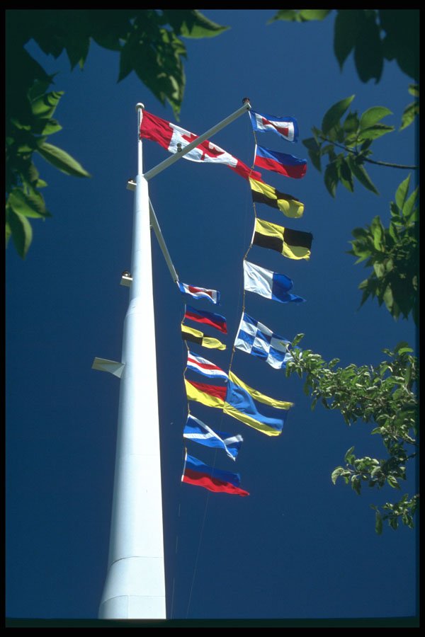 579033 Flags Of Welland, Welland Canal A4 Photo Print