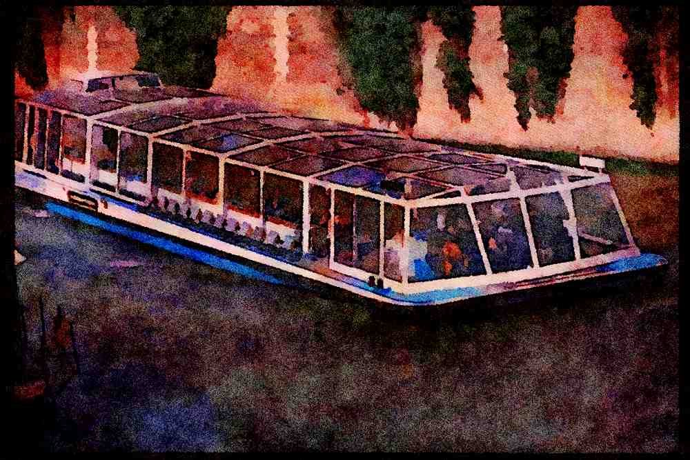 579041 Tour Boat A4 Limited Edition Watercolour Print