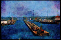 579051 Locks, Panama Canal A4 Limited Edition Watercolour Print