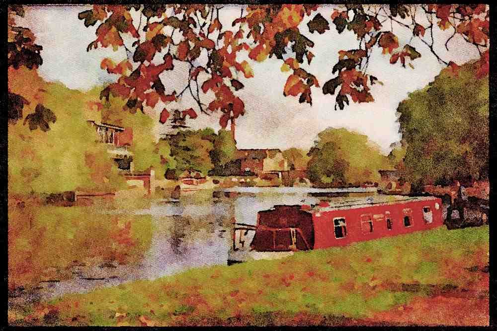 579052 Stratford Upon Avon, Warwickshire, England A4 Limited Edition Watercolour Print