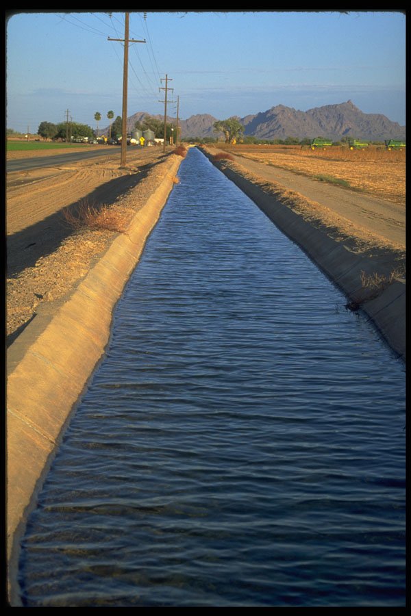 579063 Welton Mohawk Irrigation Canal, Arizona A4 Photo Print