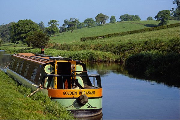 579064 Shropshire Union Canal, Cheshire, England A4 Photo Print
