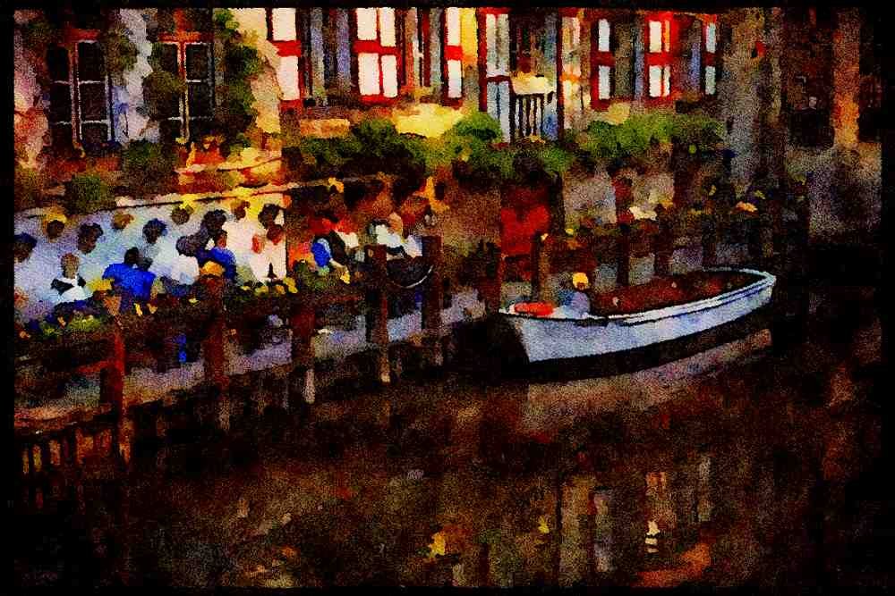 579067 Canal In Bruges, Belgium A4 Limited Edition Watercolour Print