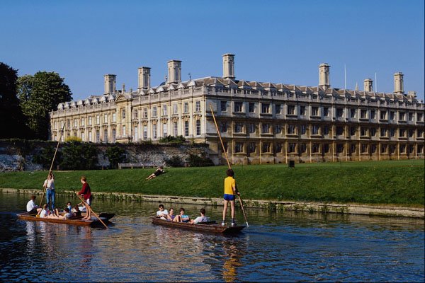 579095 Punting On The River Cam, Cambridge, England A4 Photo Print