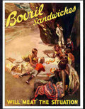 58 bovril sandwiches beach picnic Advert A4 Photo Print