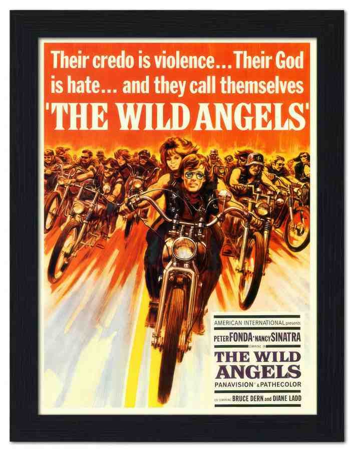 580 wild angels 2 Vintage Advert A4 Photo Print