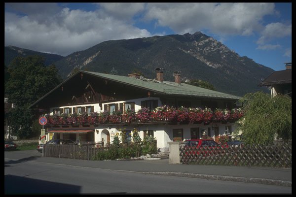 580006 Typical House In The Alps, Bavaria A4 Photo Print