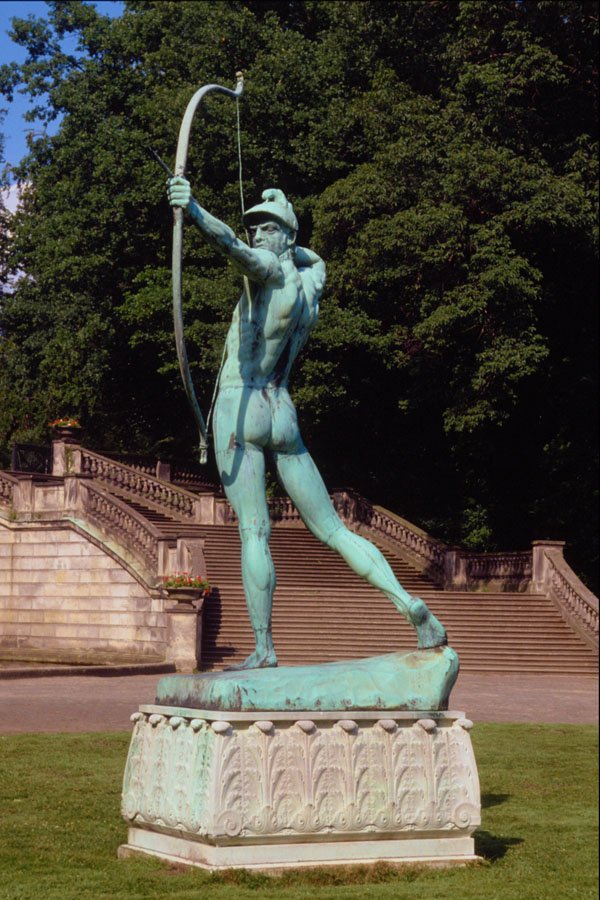 580066 Statue Of An Archer, Potsdam A4 Photo Print