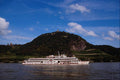 580077 River Rhine And Castle A4 Photo Print
