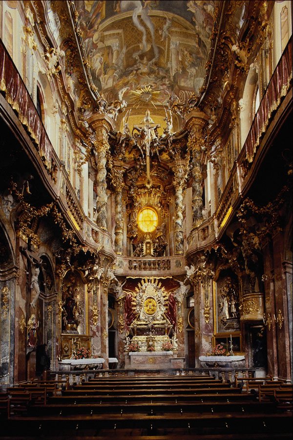 580091 Asamkirche, Munich A4 Photo Print