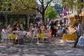580098 Eating And Drinking At The Shopping Center, Hanover A4 Photo Print