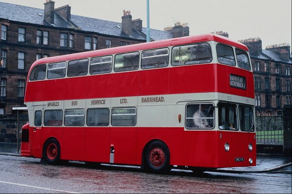 581006 McGill Fleetline Takes A Break On A Wet Day In Paisley A4 Photo Print